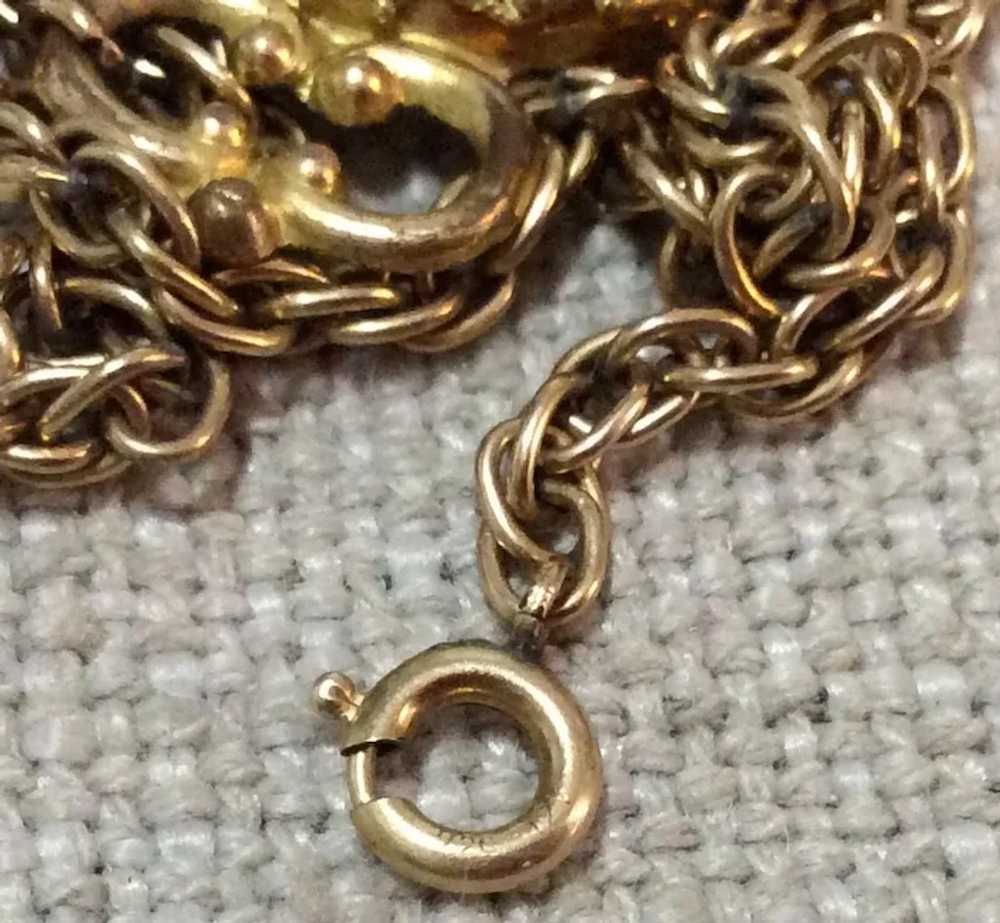 12K Gold Filled Necklace & Bracelet Antique Victo… - image 8
