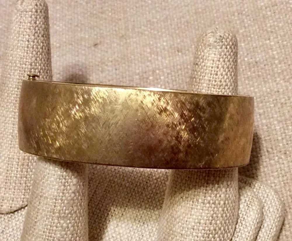 Gold Filled Hinged Bangle Bracelet - image 2
