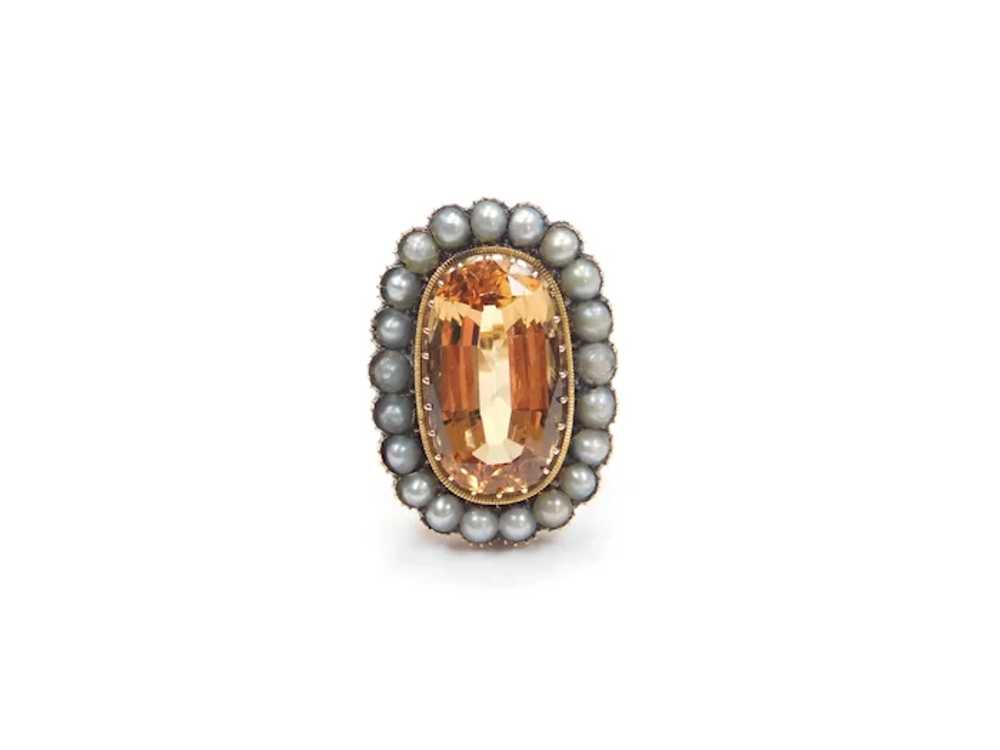 Stunning Edwardian GIA Certified Imperial Topaz 8… - image 7