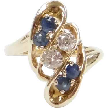 .59 ctw Sapphire and Diamond Ring 14k Gold