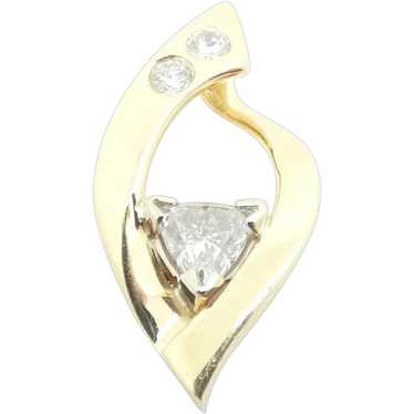 .80 ctw Diamond Pendant 14k Yellow Gold