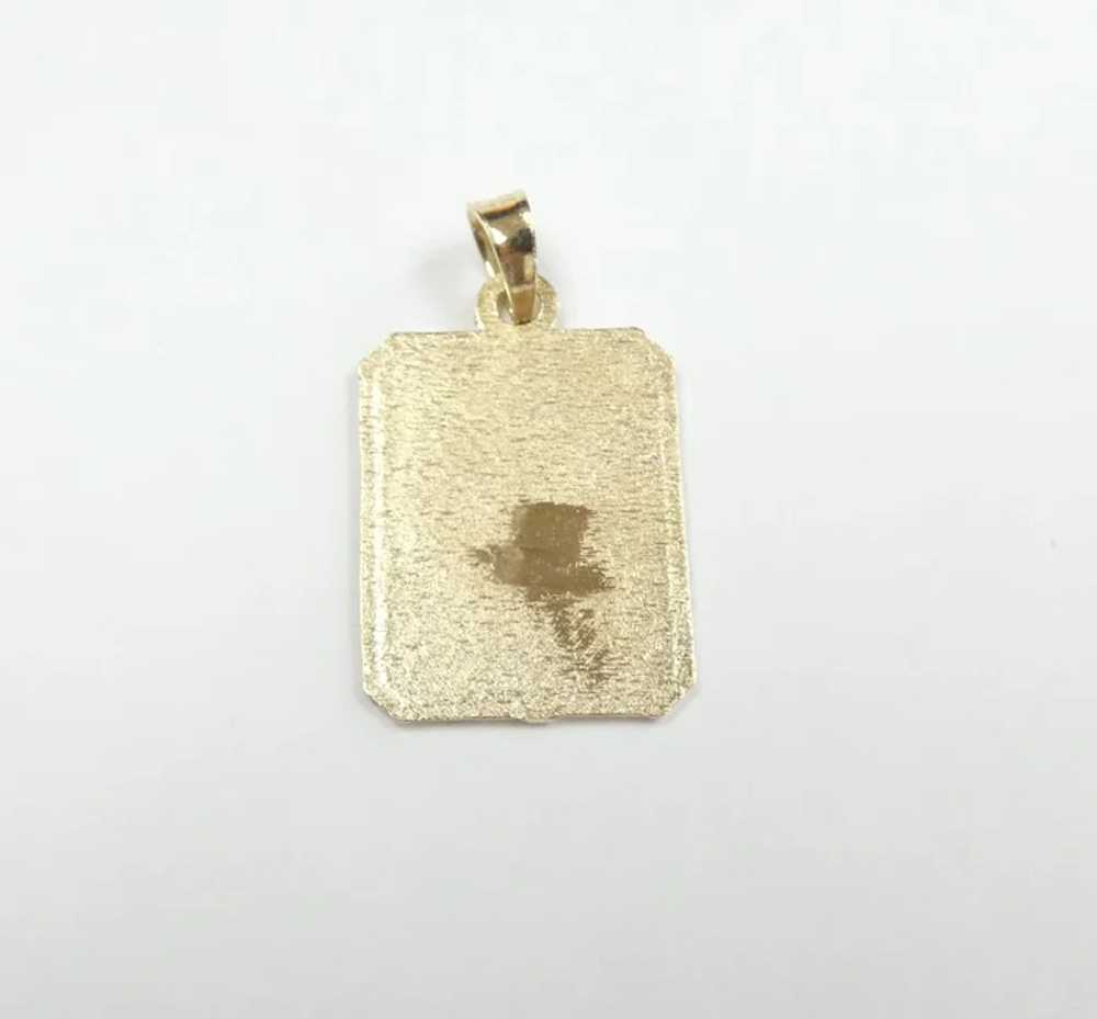 Two-Tone Volleyball Pendant 14k Gold - image 3