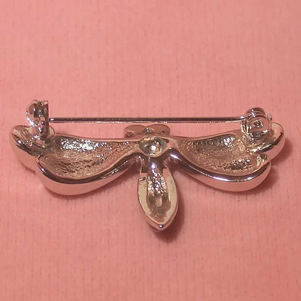 Villager by Liz Claiborne Dragonfly Pin, Vintage - image 6