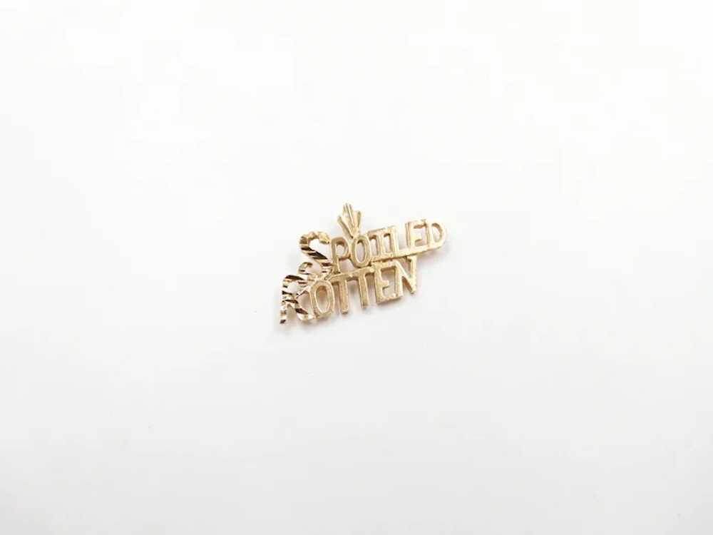 Spoiled Rotten Charm 14k Gold - image 2