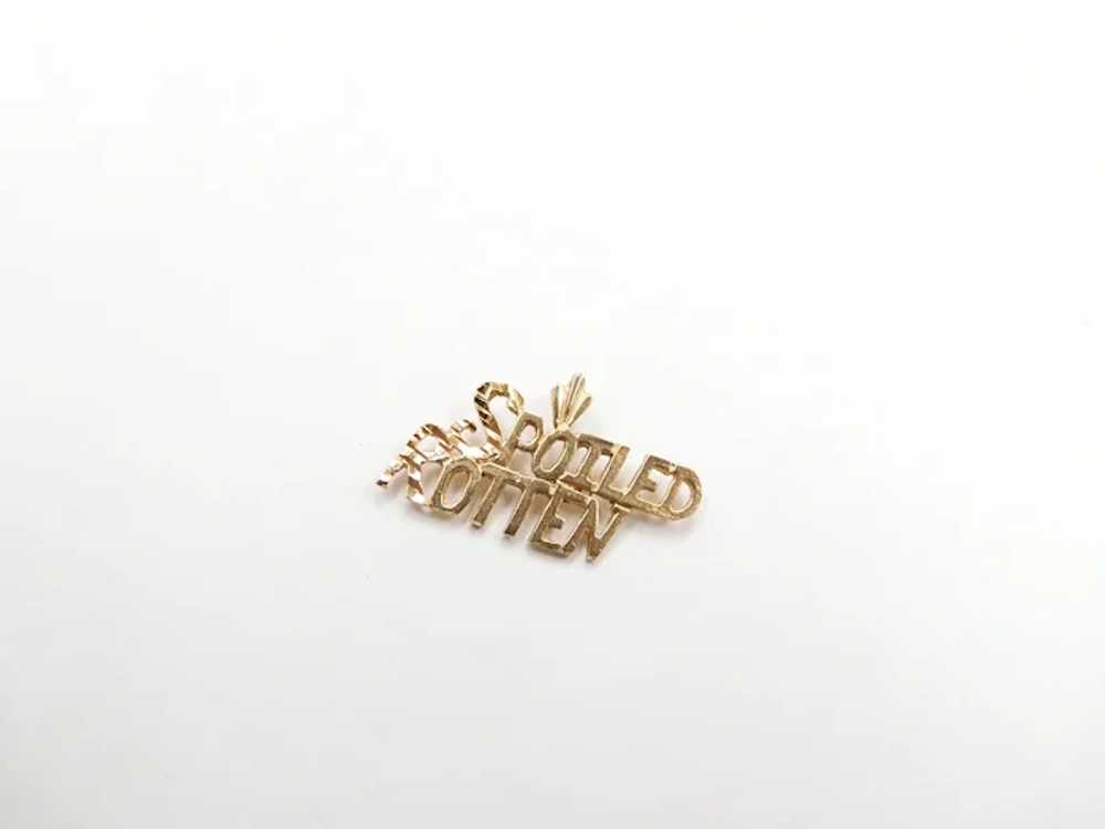 Spoiled Rotten Charm 14k Gold - image 3