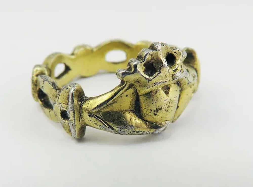 MUSEUM-WORTHY Unisex Late Medieval Silver Gilt Cr… - image 3