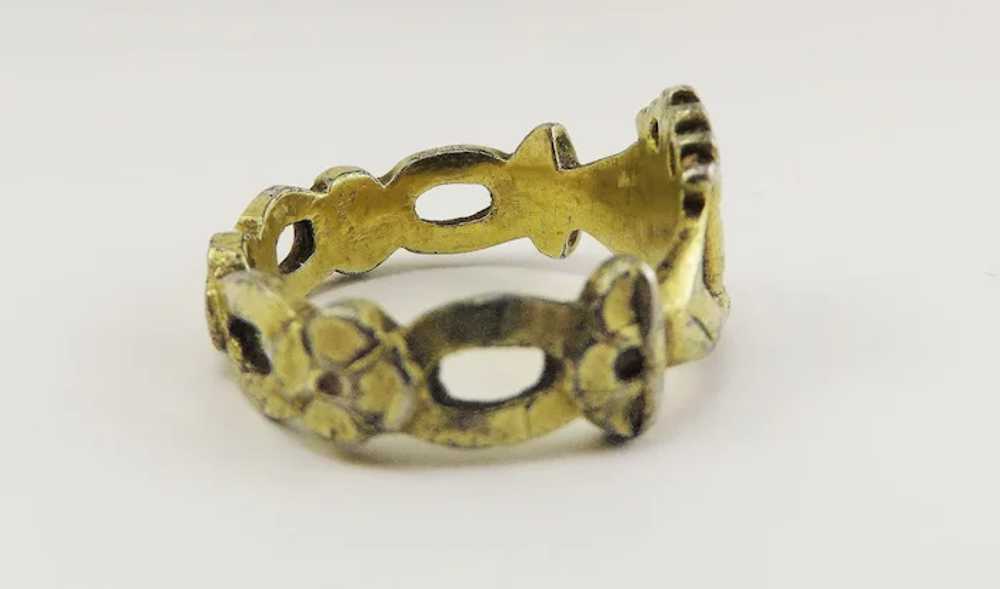 MUSEUM-WORTHY Unisex Late Medieval Silver Gilt Cr… - image 6