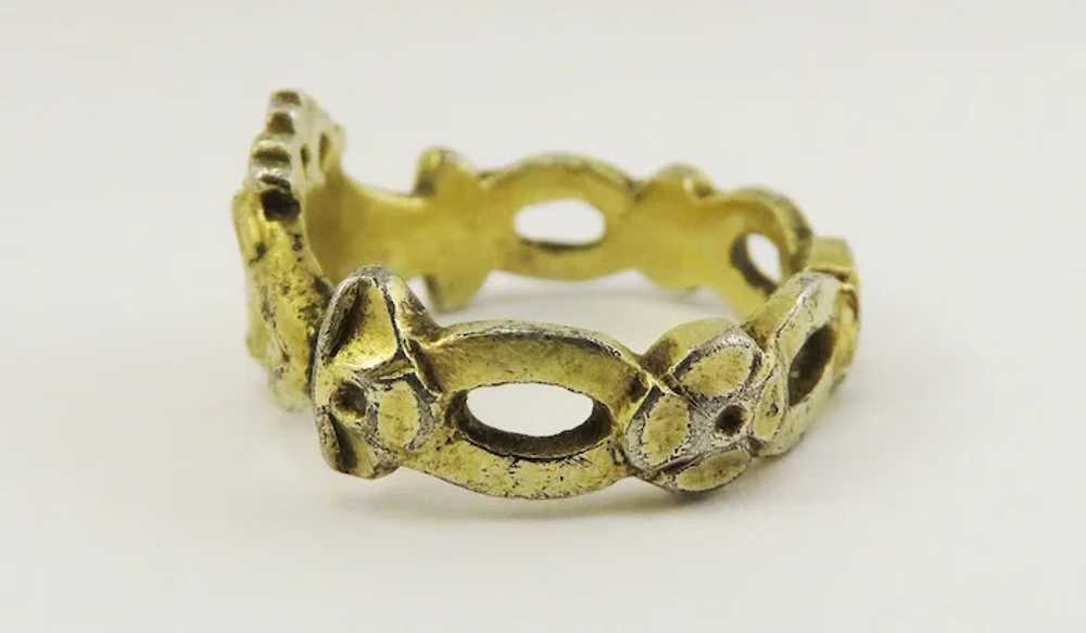 MUSEUM-WORTHY Unisex Late Medieval Silver Gilt Cr… - image 7