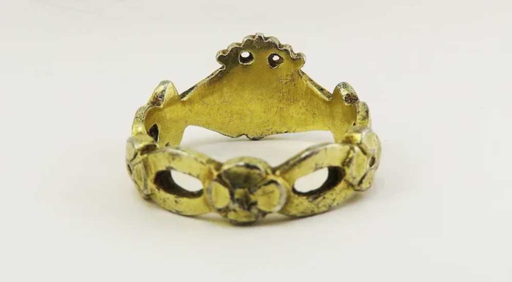 MUSEUM-WORTHY Unisex Late Medieval Silver Gilt Cr… - image 8