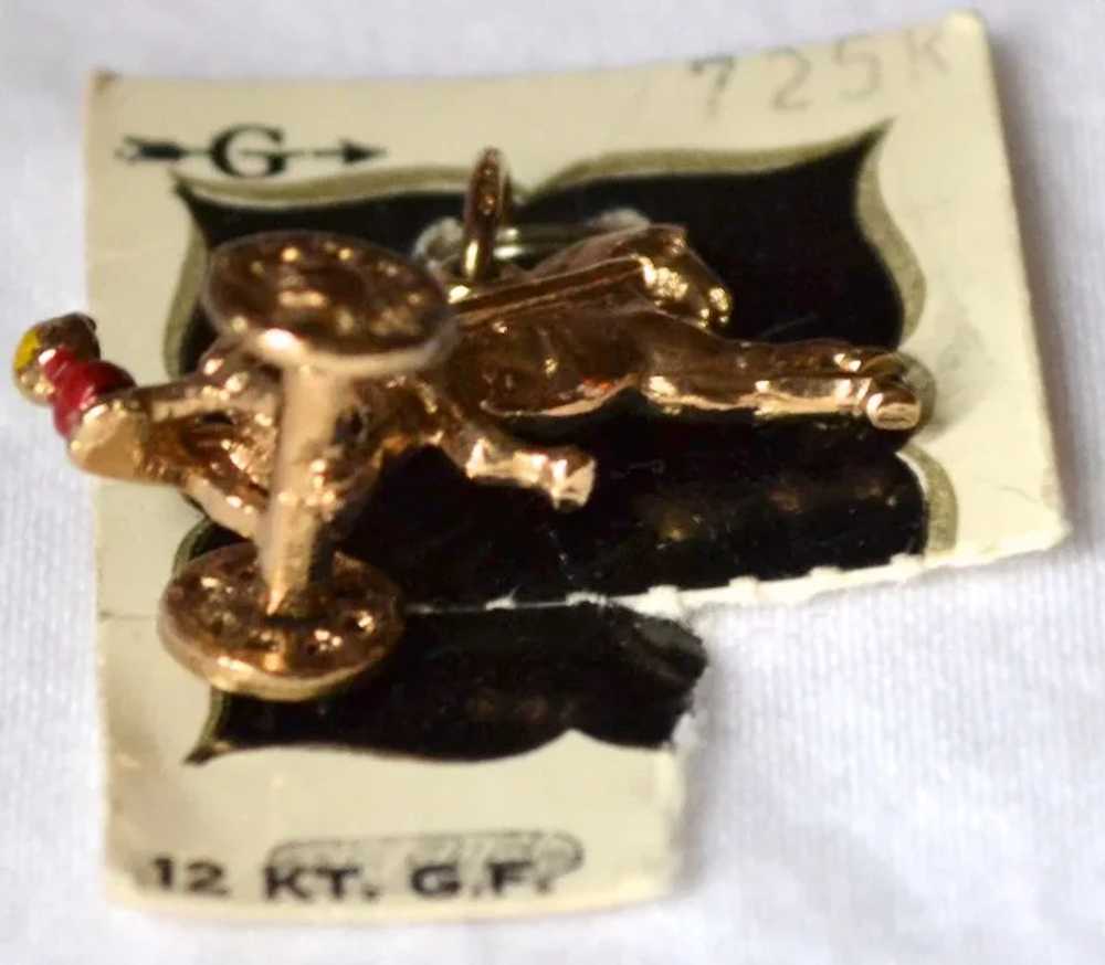1960s Griffith ~ 12K GF Horse & Chariot w/ Enamel… - image 2