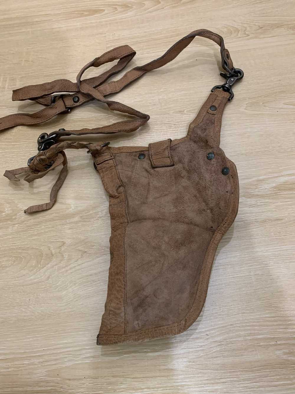 Japanese Brand × Leather leather pistol bag - image 3