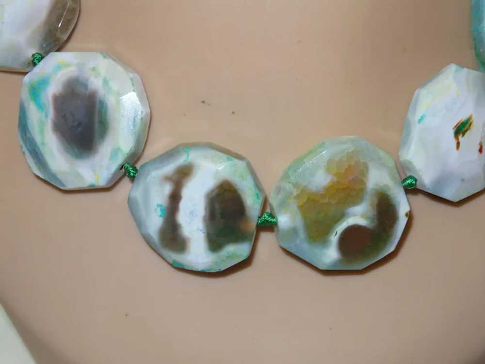 Hand Strung Fire Agate Necklace - image 3