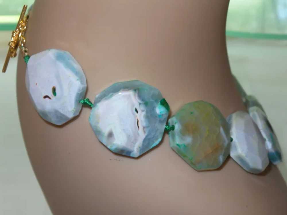 Hand Strung Fire Agate Necklace - image 5