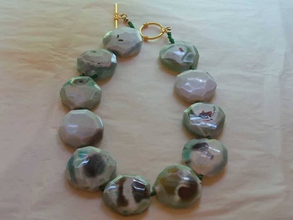 Hand Strung Fire Agate Necklace - image 6