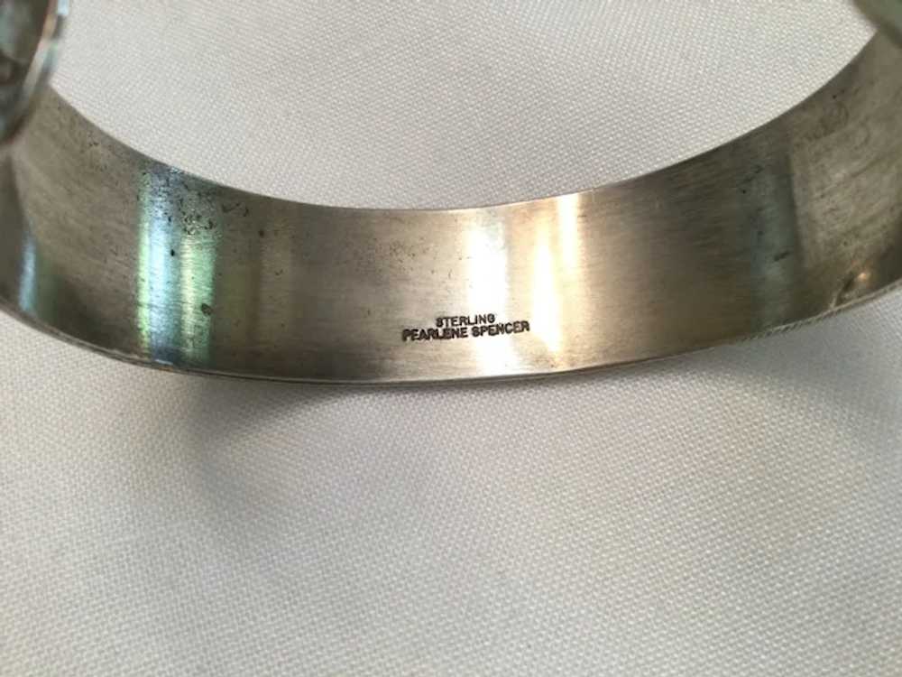 Sterling Silver Bear Paw Bracelet Signed Native A… - image 5