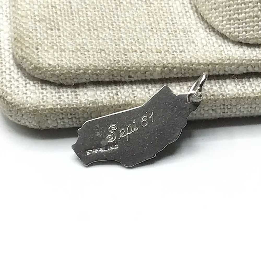 Sterling Silver Enameled California Charm - image 2