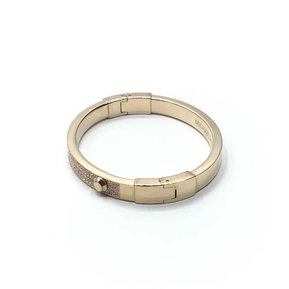 Michael Kors Gold Tone Sparkly Bangle  Bracelet - image 2