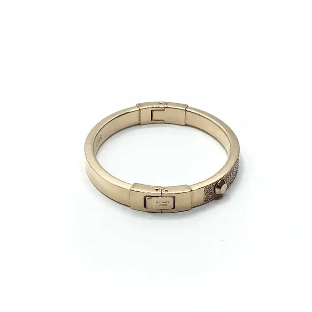Michael Kors Gold Tone Sparkly Bangle  Bracelet - image 4