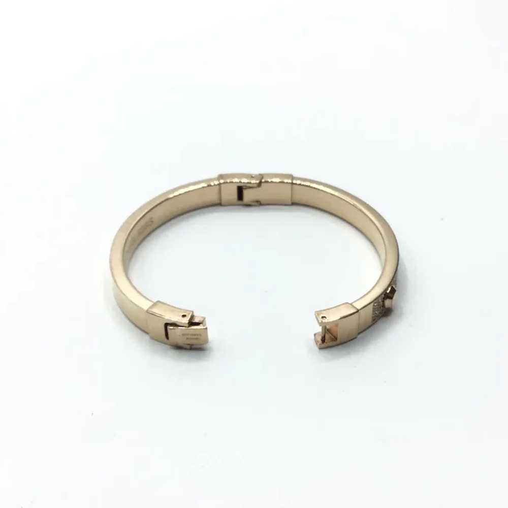 Michael Kors Gold Tone Sparkly Bangle  Bracelet - image 5