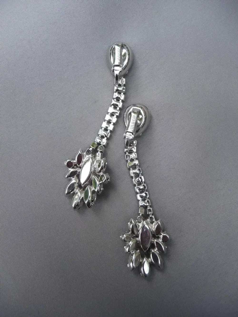 Gorgeous Napier Rhinestone Earrings - image 3