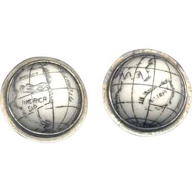 Novelty MARVELLA Globe Cabochon Earrings - image 1