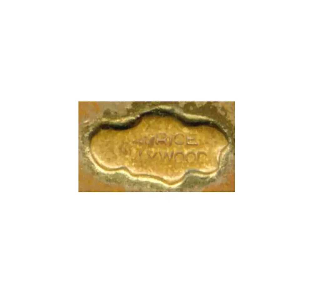 MAURICE HOLLYWOOD Embossed Link Bracelet Gold Tone - image 2