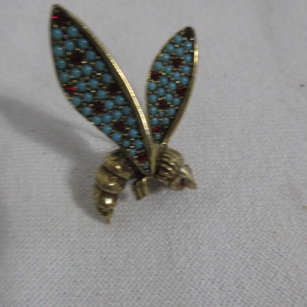 Jeanne Flying Insect Brooch - image 3