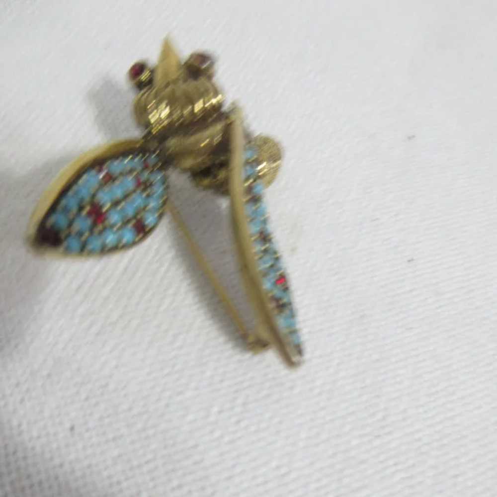 Jeanne Flying Insect Brooch - image 4