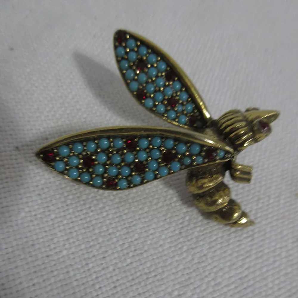 Jeanne Flying Insect Brooch - image 5