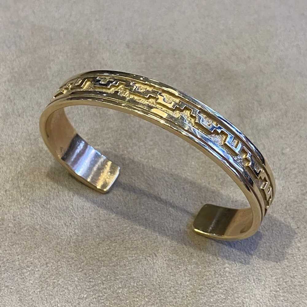 Gold Cuff Style Bracelet - image 5