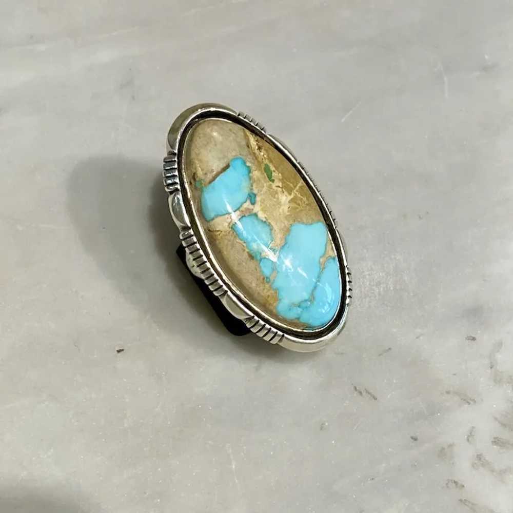 Navajo Turquoise Ring - image 5