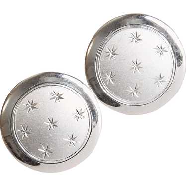 Gorgeous STERLING Mid-Century Cufflinks - Star Des