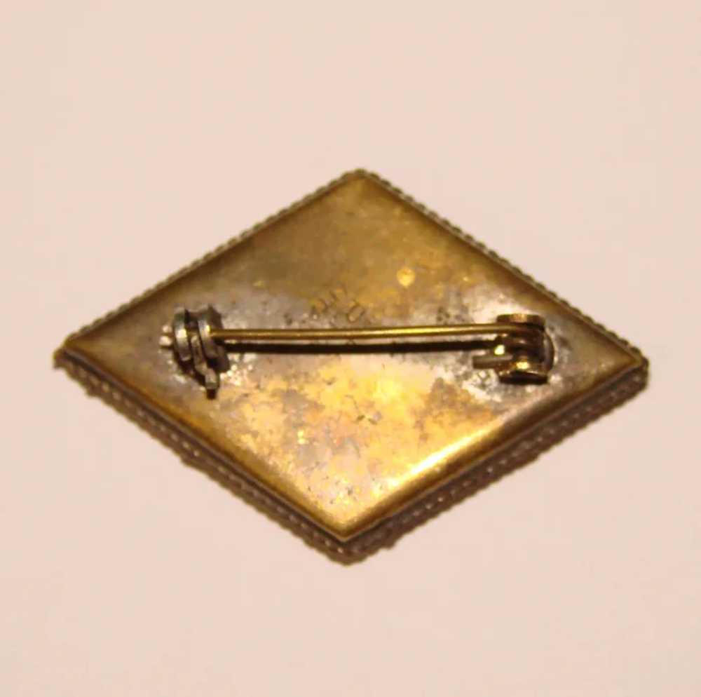 Fabulous Micro Mosaic Brooch - Signed RM - Italy … - image 2