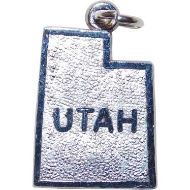 Sterling UTAH Vintage Estate Charm - State Souven… - image 1