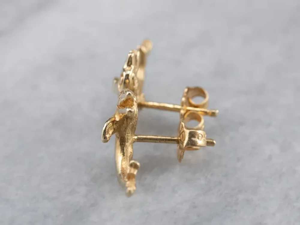 Jumping Dolphin Stud Earrings - image 4