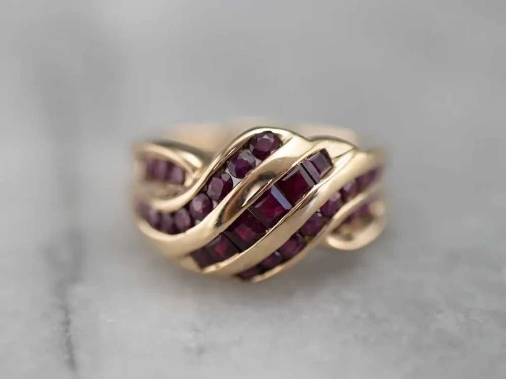 Vintage Ruby Fashion Ring - image 2