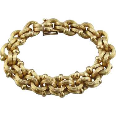 Bold Link Bracelet, Italian Substantial Link Style - image 1