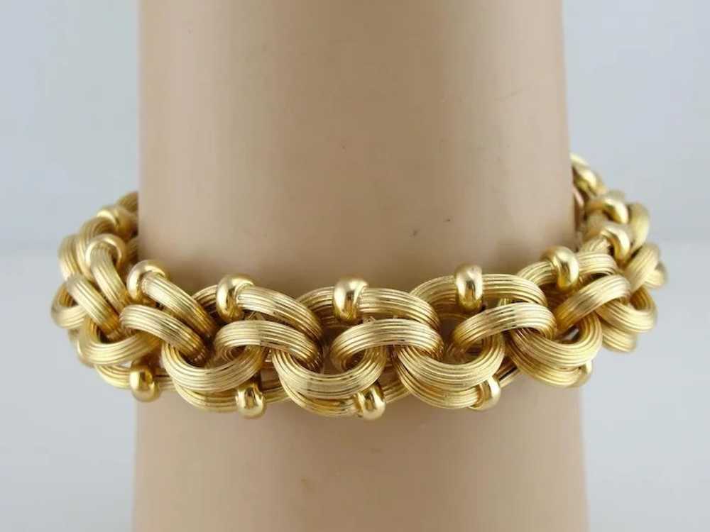 Bold Link Bracelet, Italian Substantial Link Style - image 5