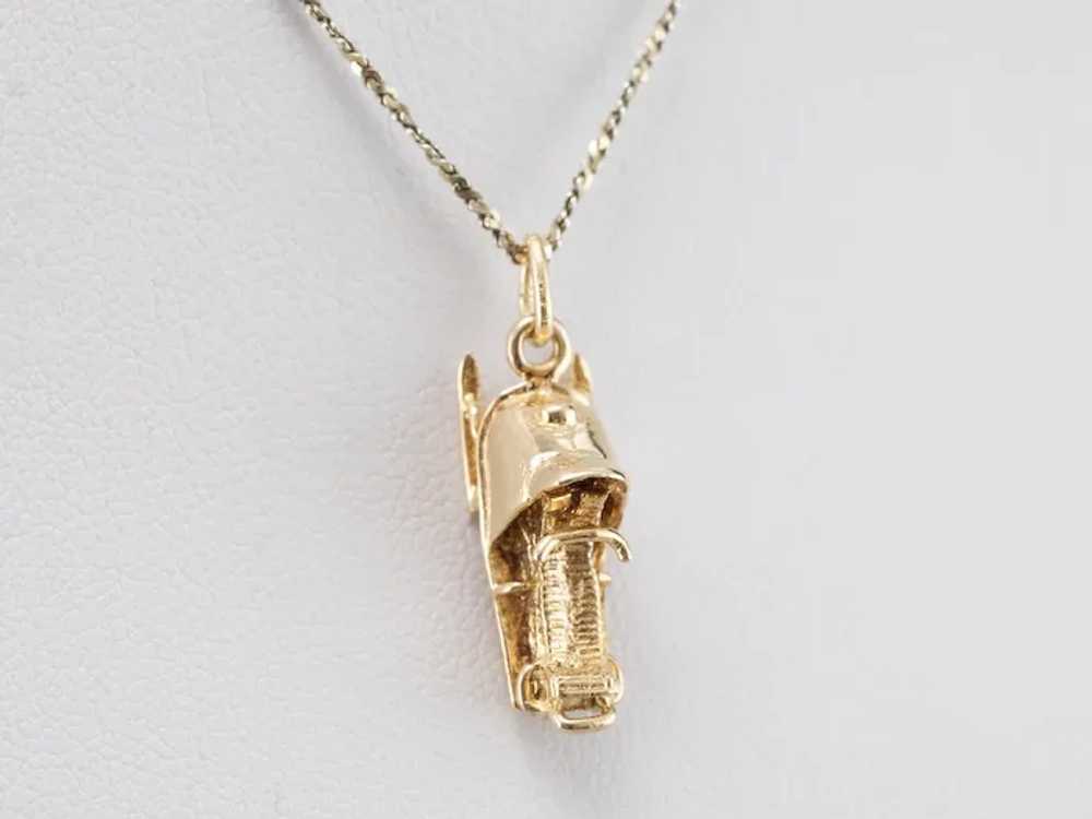 Unisex Snowmobile Charm Pendant - image 10