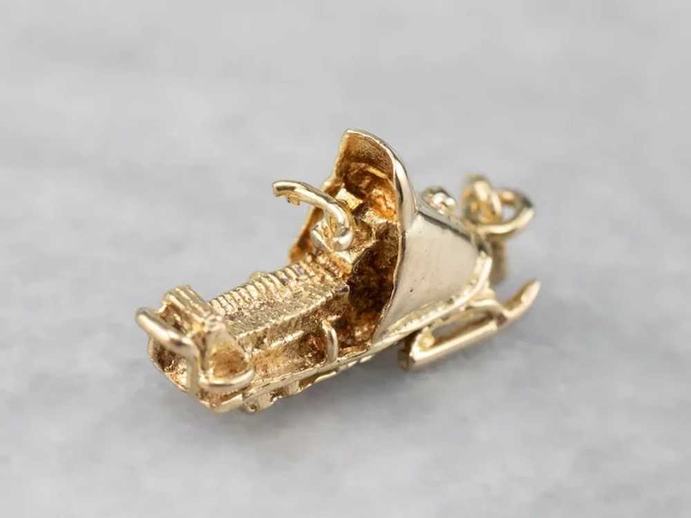 Unisex Snowmobile Charm Pendant - image 2