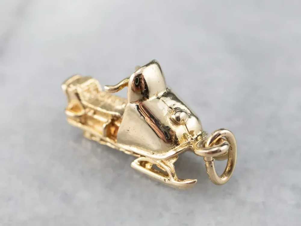 Unisex Snowmobile Charm Pendant - image 3