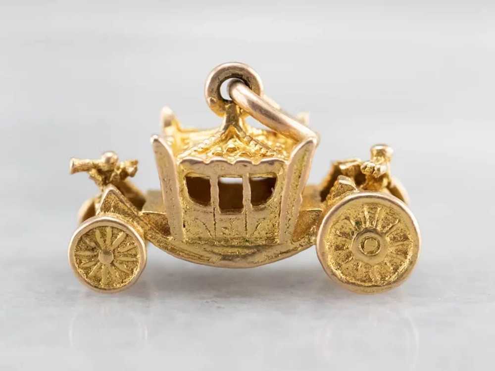 Fanciful Fairy Tale Carriage Charm - image 3