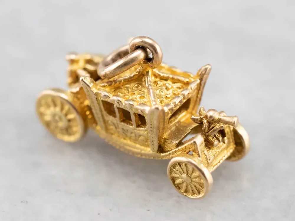 Fanciful Fairy Tale Carriage Charm - image 4