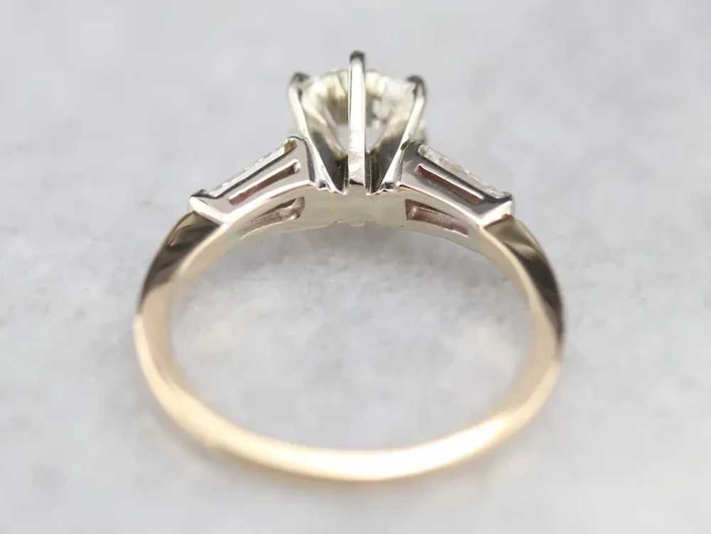 Retro Era European Cut Diamond Ring - image 5