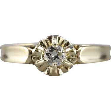 Vintage Diamond Solitaire Ring - image 1