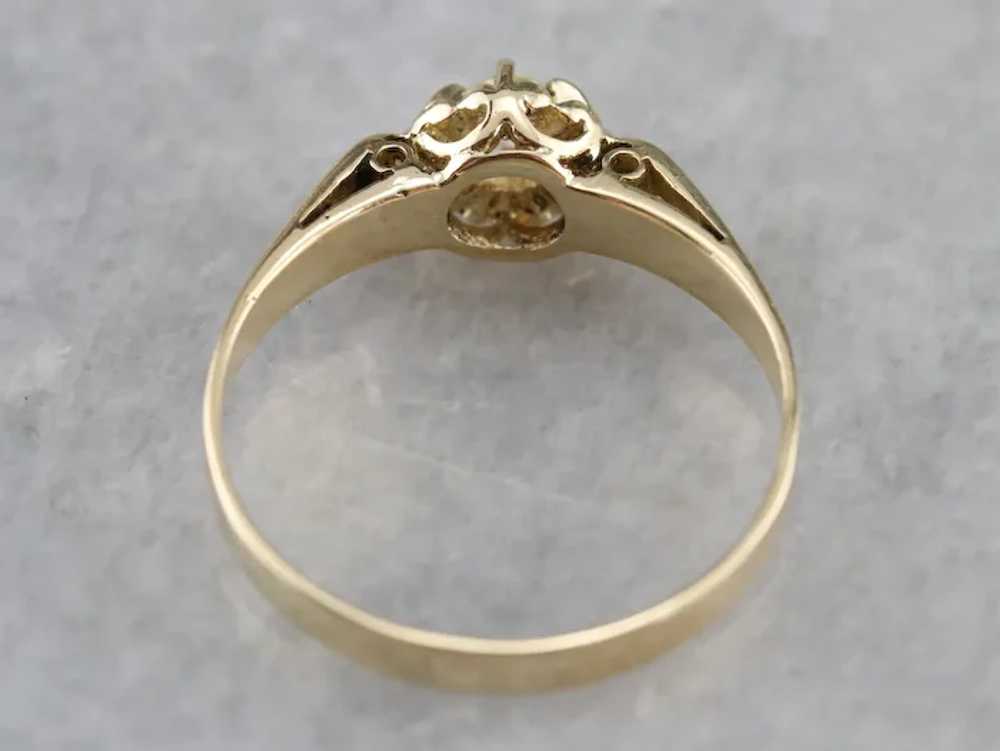 Vintage Diamond Solitaire Ring - image 5