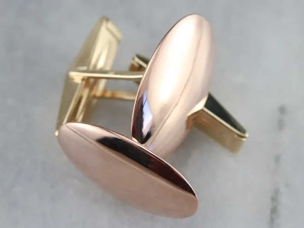 Silver Brass And Copper Made In buying Mexico Men's Mix Metals Cufflinks.