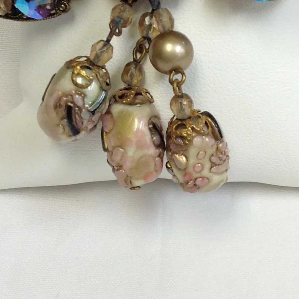 Rare Kramer Saphiret Pin with Venetian Beads and … - image 7