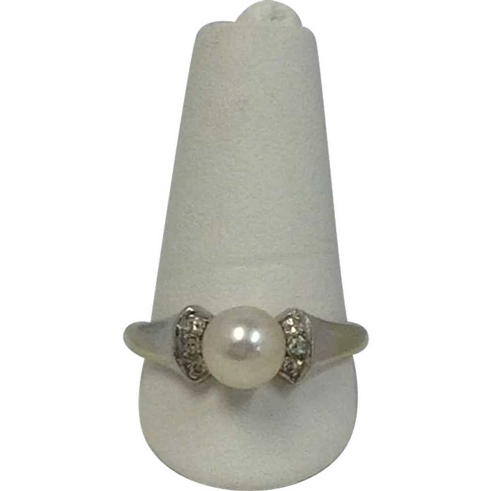 Diamond and Pearl Ring by Brogan - image 1