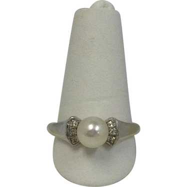 Diamond and Pearl Ring by Brogan